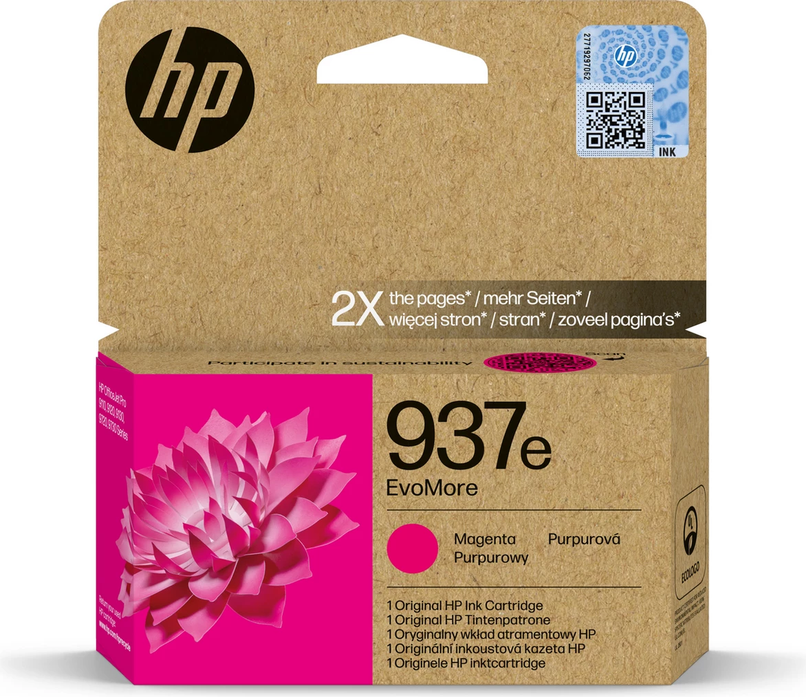 Bojë printeri, HP, 937e 4S6W7NE, XL 1650 faqe, magenta