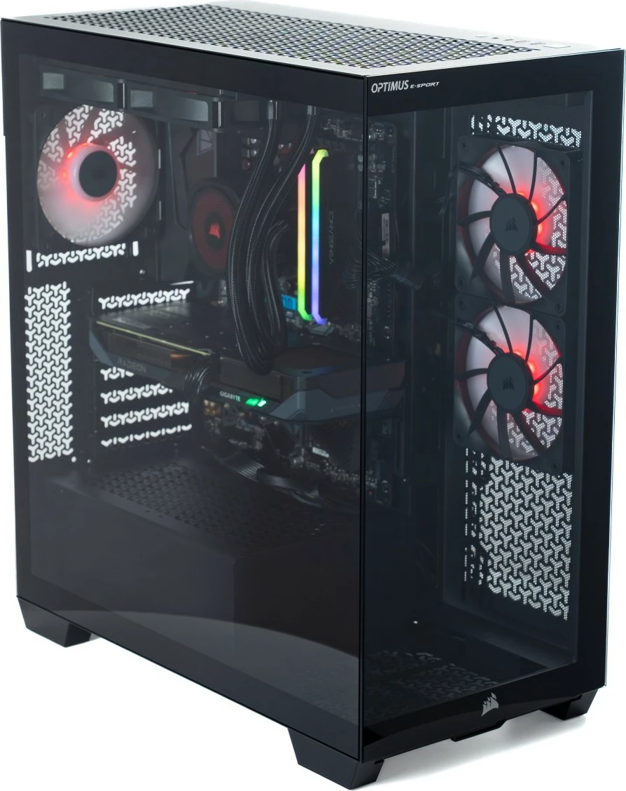 Kompjuter gaming OPTIMUS GB550T-CR12 Ryzen 7 5800X, 16GB RAM, 1TB SSD, GeForce RTX 5060 OC 8GB, Windows 11 Home, zi