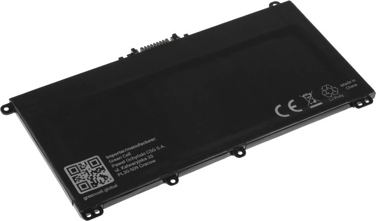 Bateri për laptop Green Cell HP163, Li-poly, 3550 mAh, 11.55V, për HP 14/15/17/Pavilion, e zezë