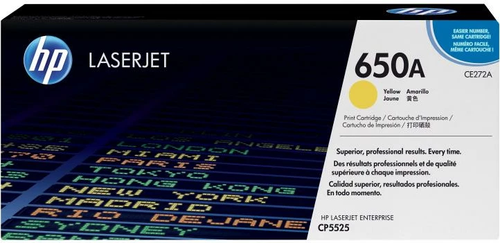 Toner HP 650A CE272A ColorSphere rendiment 9,750–23,700 faqe i verdhë