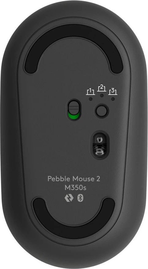 Maus Logitech 910-007015, pa kabllo, RF Wireless + Bluetooth, 4000 DPI, grafit