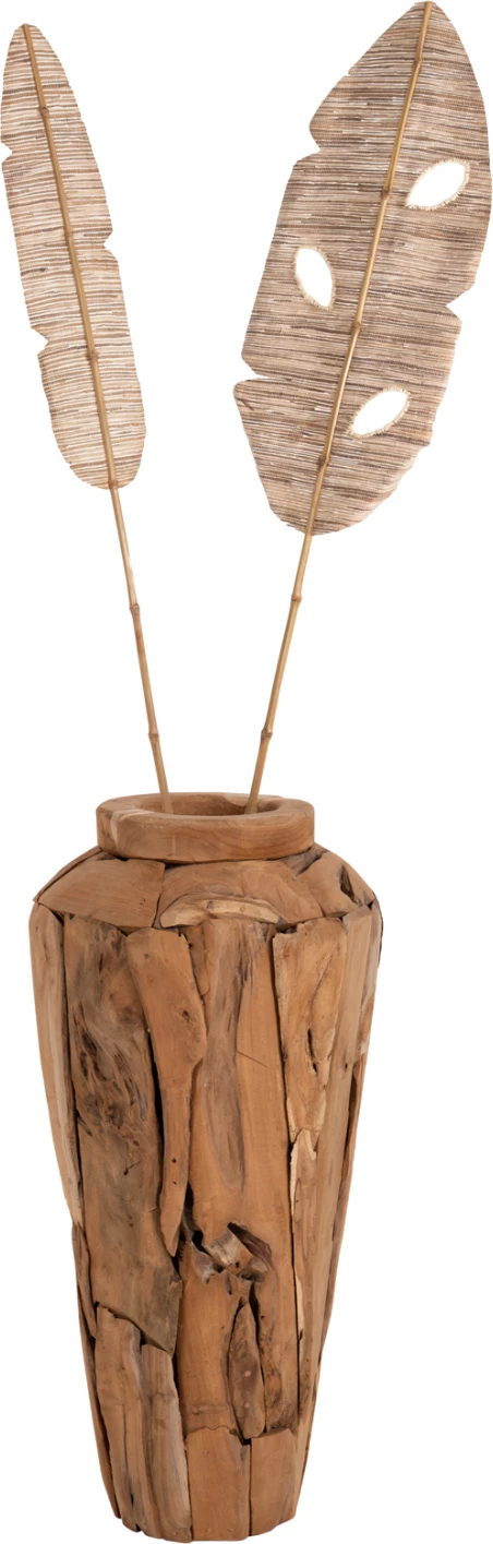 Gjethe dekorative FH7874, ngjyrë natyrale, 15x200x3 cm