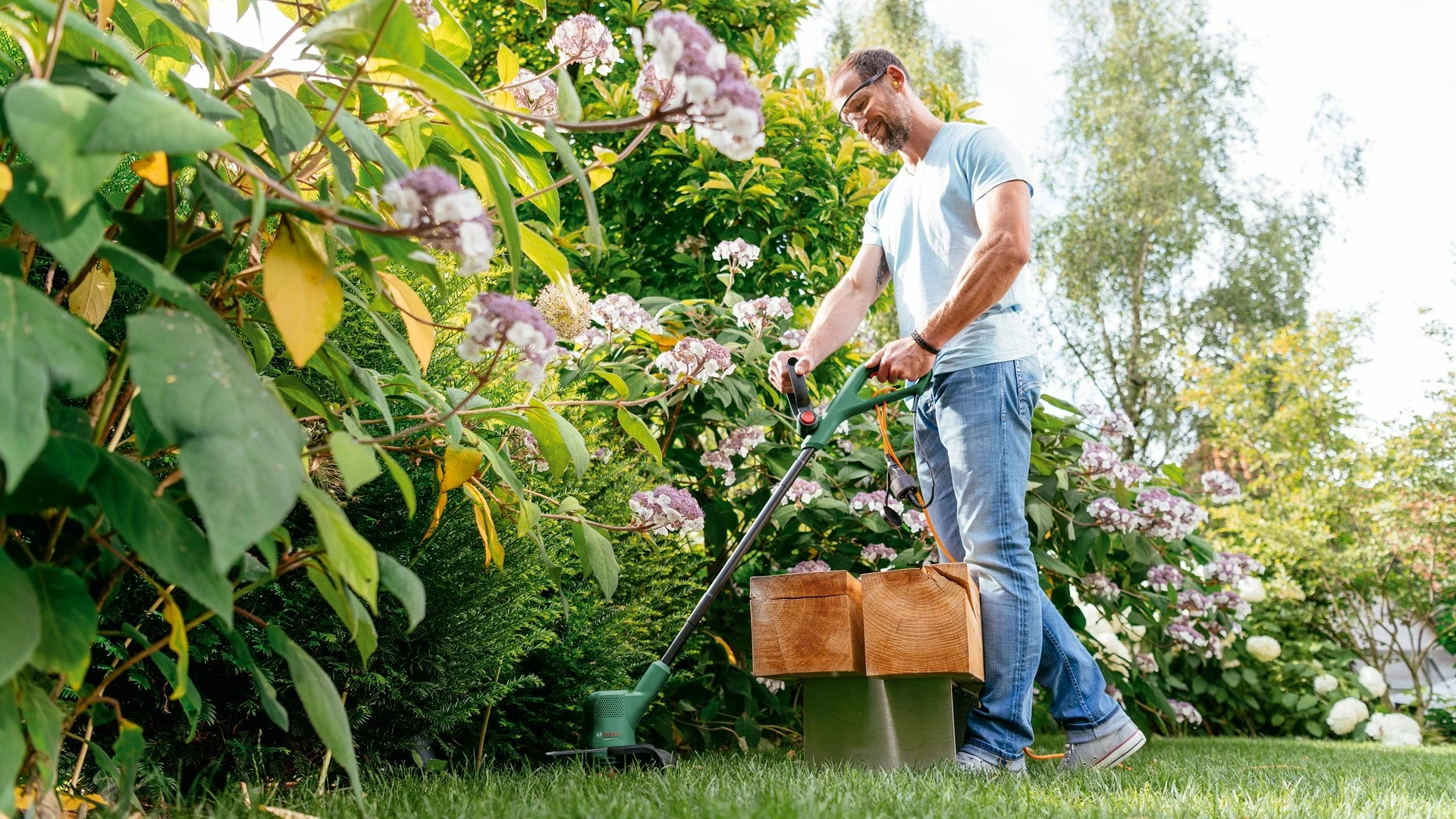 Trimmer bari Bosch EasyGrassCut 18V-26, 26 cm, me bateri, Jeshil