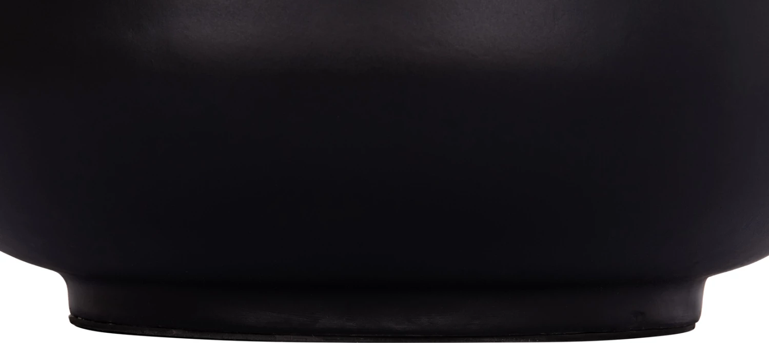 Vazo dekorative për dysheme LINTER, fibër-cement, ngjyrë e zezë, dru tik, FH4662.01L, 41x47cm