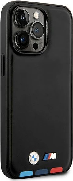 Mbështjellës BMW BMHMP14X22PTDK për iPhone 14 Pro Max 6.7", lëkurë, MagSafe, zi