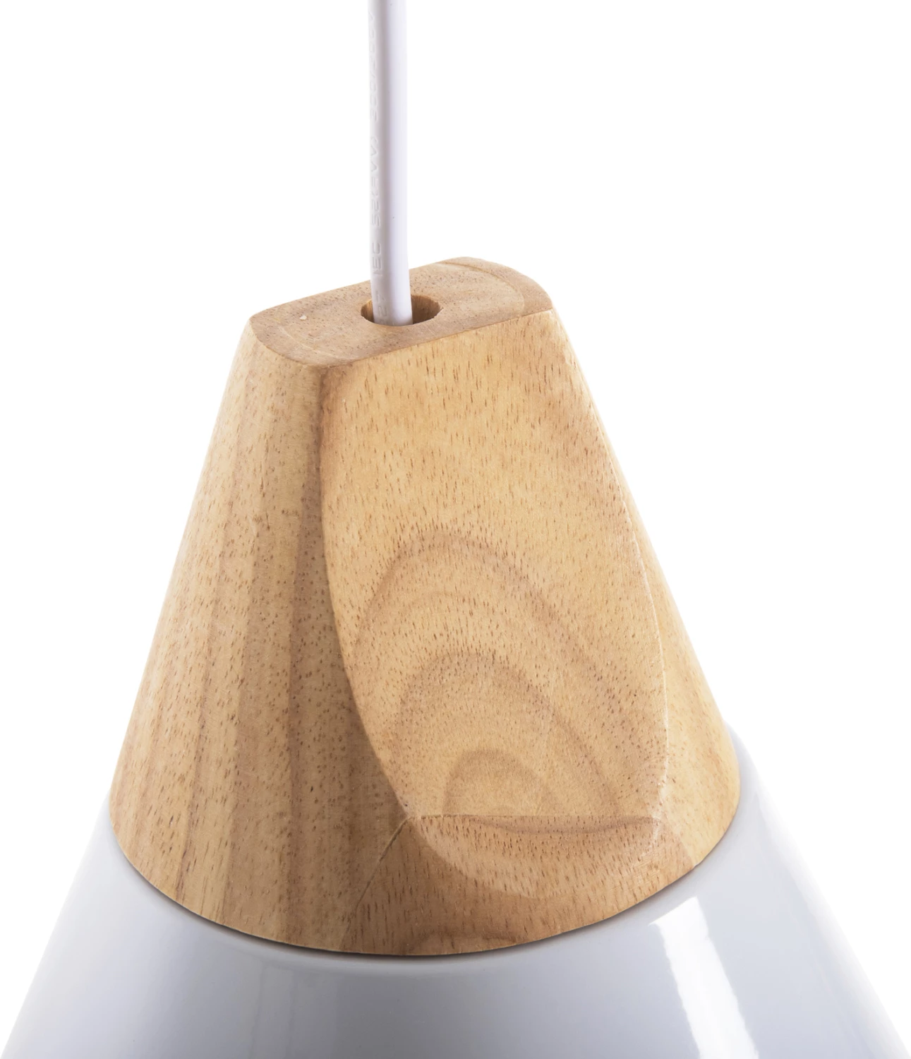 Llambë varëse tavani FH4144 kapak metali i bardhë 24,5x24,5x113H cm