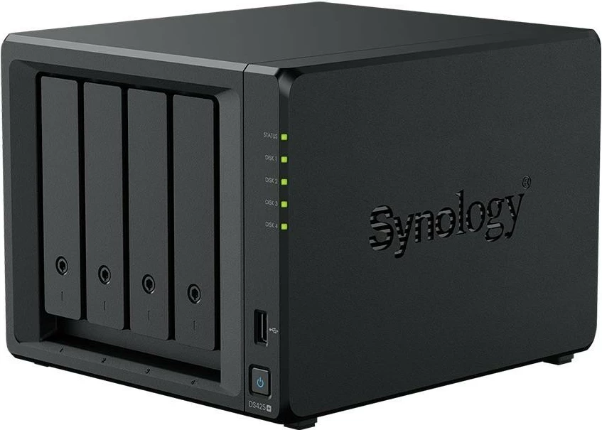 NAS Synology DS425+ me 2x HAT3300-4T (2x 4TB), 2GB RAM, 4-bay, i zi