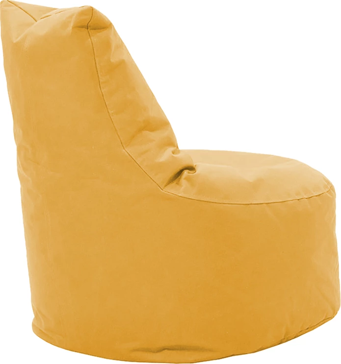 Karrige me qese fasule Norm, material 100% i papërshkueshëm nga uji, ngjyrë e verdhë e errët