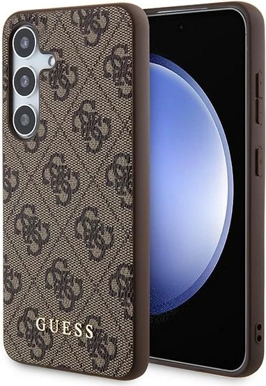 Mbështjellës Guess 4G Metal Gold Logo për Samsung Galaxy A35, Kafe