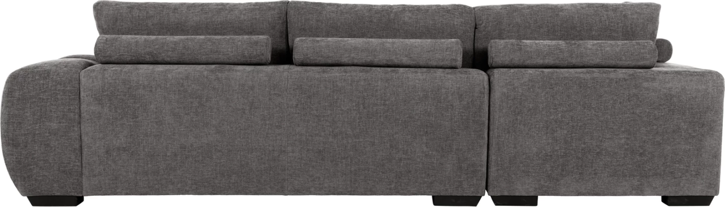 Këndi i divanit (majtas) COVEN FH3266.03L, pëlhurë gri e errët, 298x102-208x85H cm