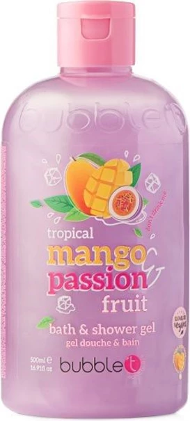 Bubble T Mango &amp; Passion Fruit Smoothie Bath &amp; Shower Gel 500ml