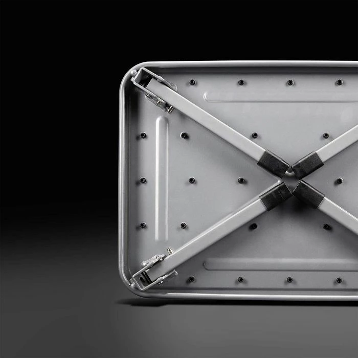 stol shkalle i palosshëm VONHAUS 3500099, çelik, platformë 37×26 cm, 46×32×17 cm, gri/zezë