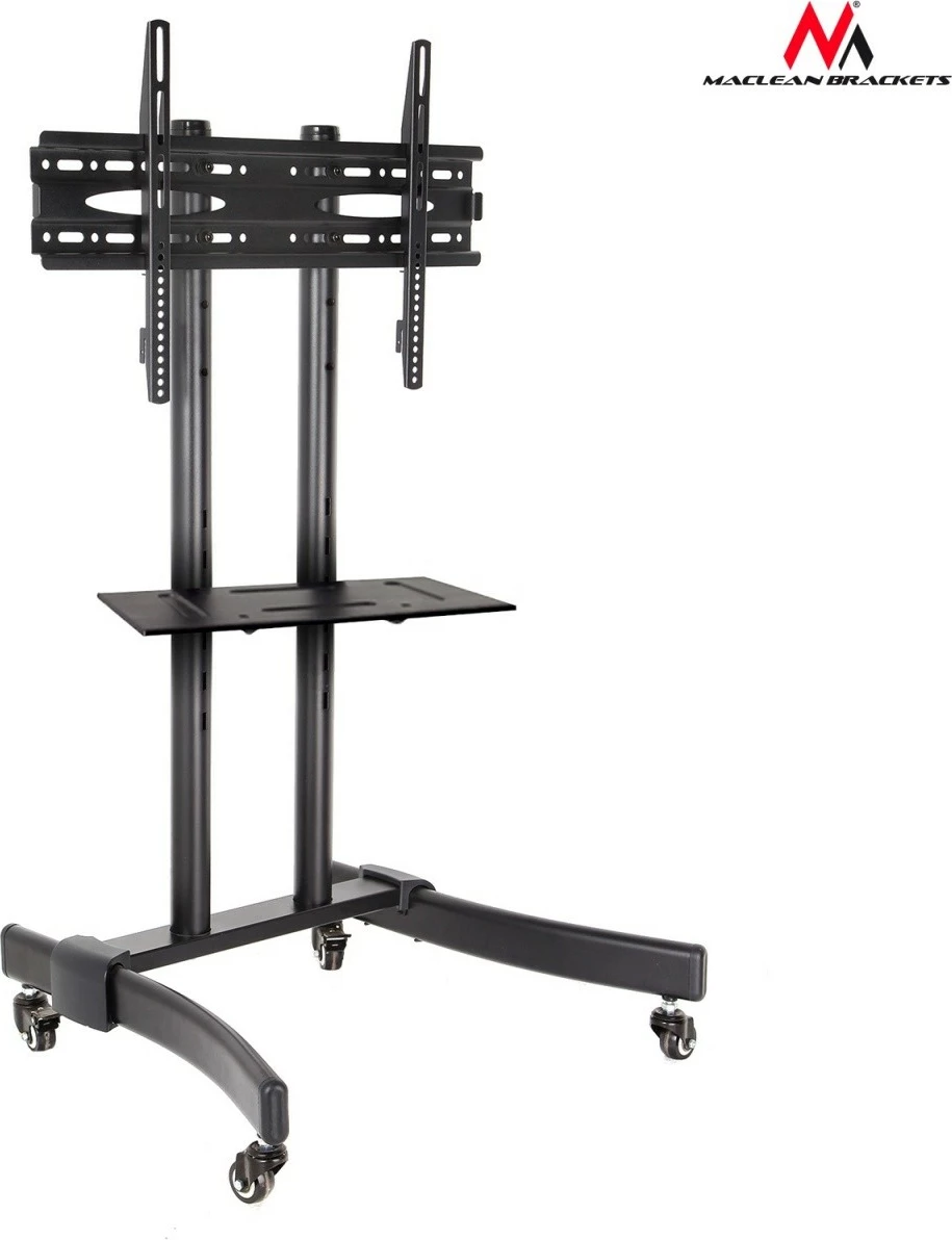 Karrocë profesionale për TV Maclean MC-739, për TV 32-65 inç, deri 40 kg, e zezë