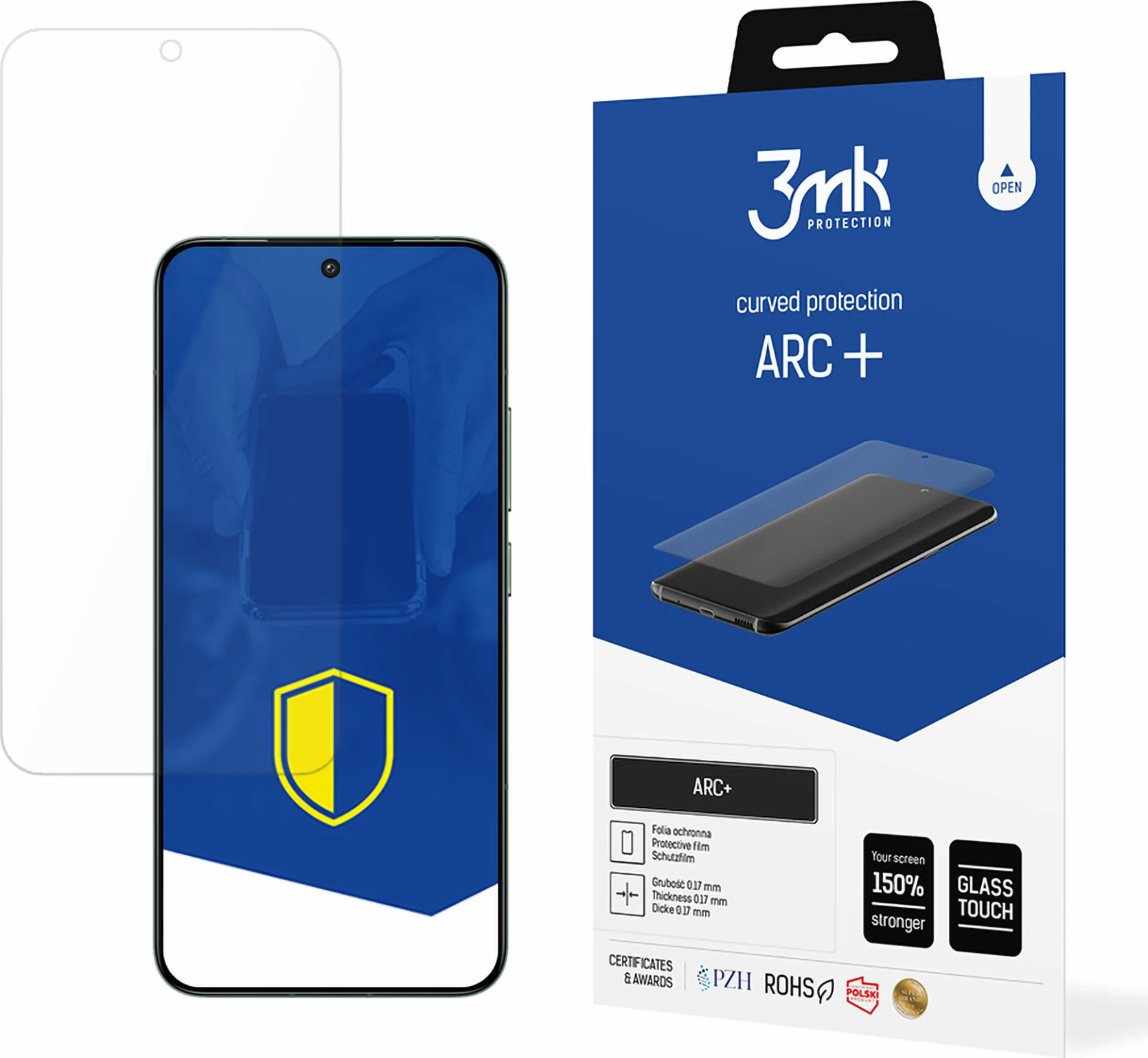 Folje mbrojtëse për ekran, 3mk Protection ARC+ për Xiaomi 14, TPU, Transparent