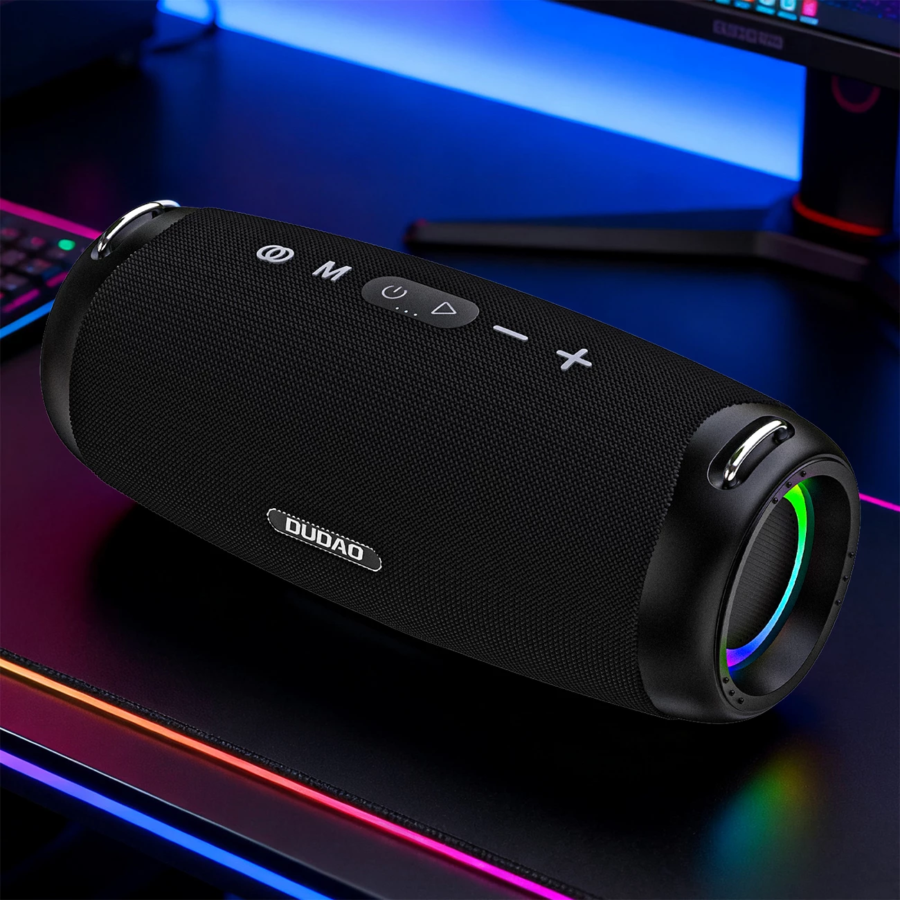 Altoparlant Bluetooth, Dudao Y21 Pro, 80 W, bateri 8000 mAh, Bluetooth 5.3, TWS, me rrip, RGB, e zezë