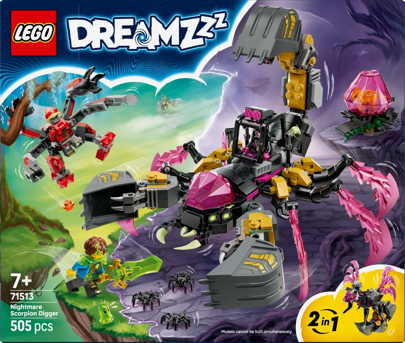 Set ndërtimi, LEGO, DREAMZzz 71513, 505 pjesë 2-në-1, 7+