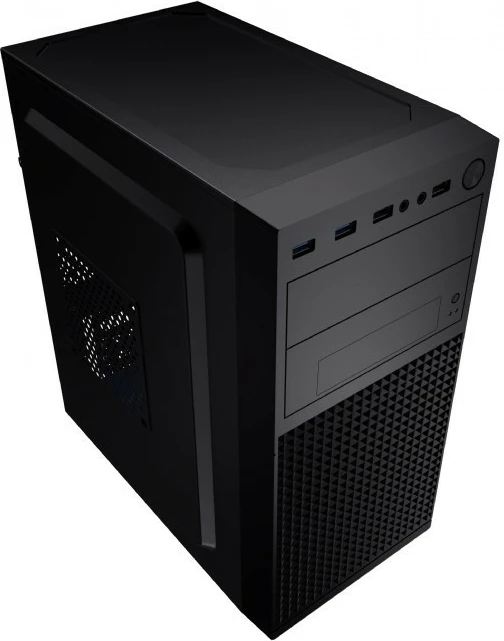 Kasë kompjuteri Gembird Fornax K300, Mini Tower, Micro ATX/Mini ITX, 4x USB, e zezë