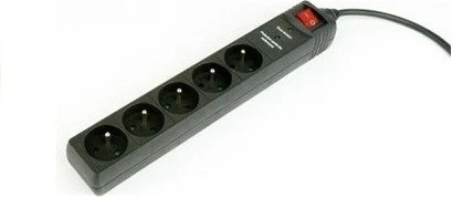 Mbrojtës nga rrymat e tepërta EnerGenie SPF5-C-5, 5 dalje AC, 250 V, 1.5 m, Ngjyrë e zezë