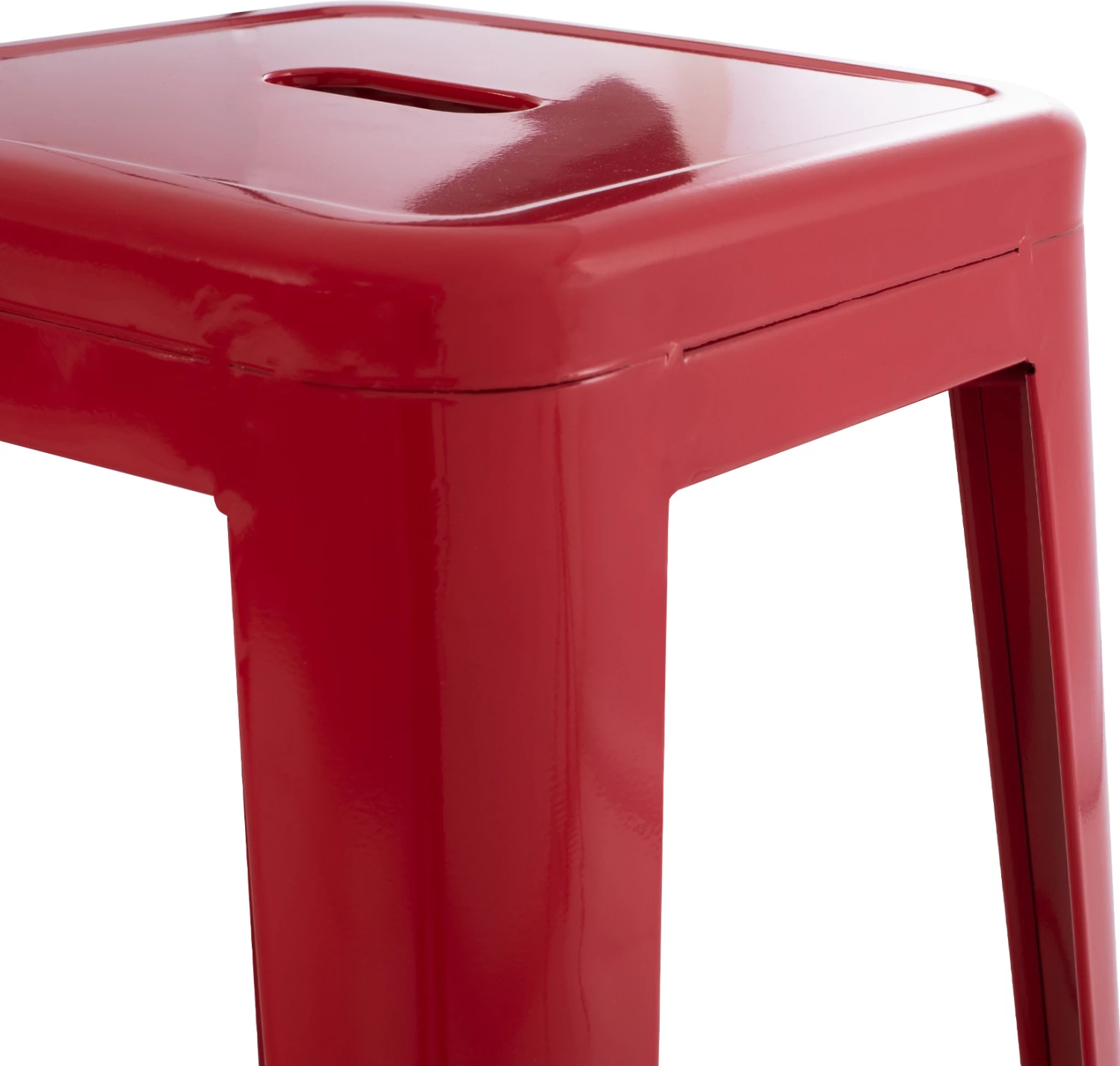 Karrige për bar MELITA-PRO FH8642.44 metalike, e kuqe, 43x43x78 cm