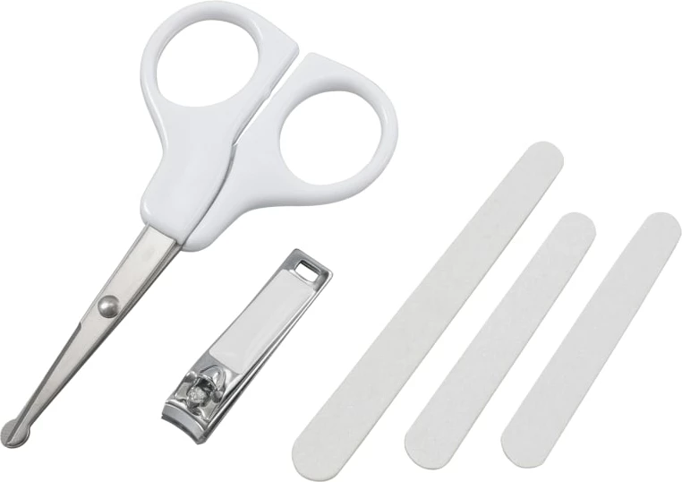 Set 3-copësh manikyri me gërshërë, prerëse, dhe lima për thonj Babynova