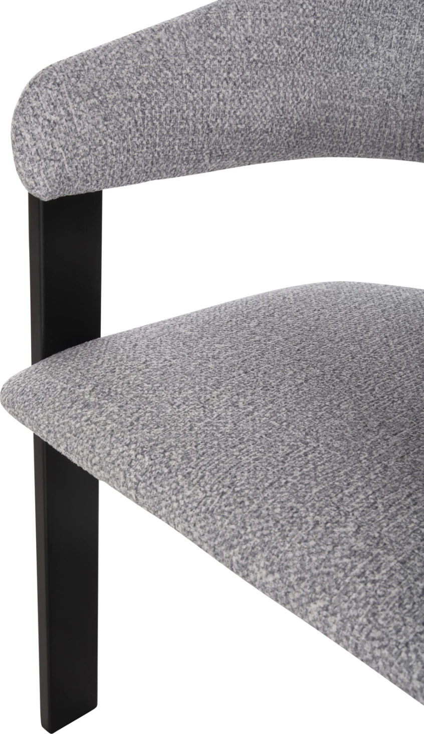 Karrige për ngrënie ZARRA FH9970.02 dru gome ngjyrë zezë-gri e lehtë 55,5x59x81,5Hcm., set prej 2 copë