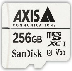 Kartelë MicroSDXC Axis 02021-001, 256 GB, UHS, 100 MB/s, 50 MB/s, e bardhë