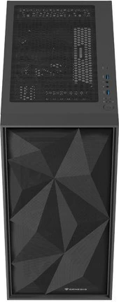 Kasë Natec Genesis Diaxid 605F, Midi Tower, ATX, USB-C, e zezë