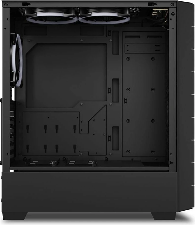 Kasë Sharkoon RGB HEX, ATX/micro ATX/Mini-ITX, gaming, e zezë