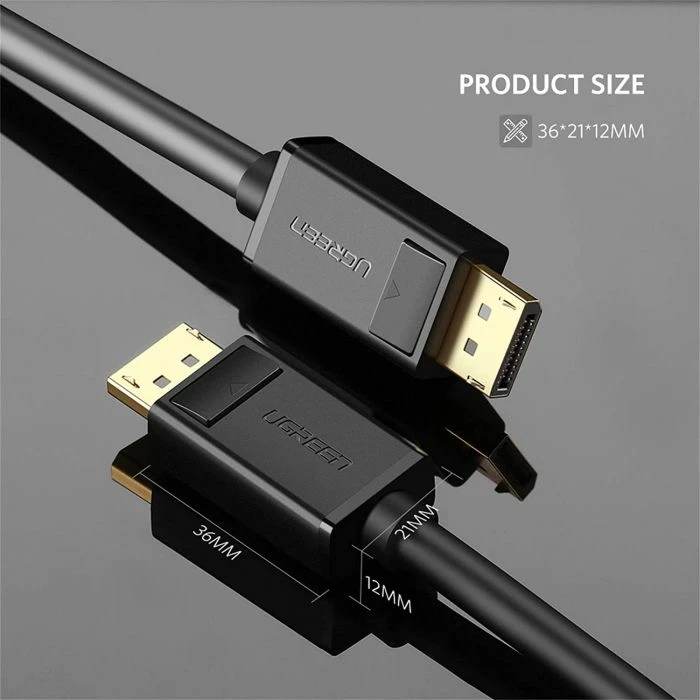 Kabl DisplayPort UGREEN 10212 3m 4K@60Hz DP 1.2, i zi