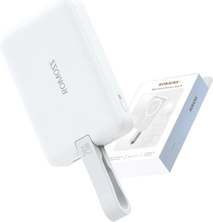 Powerbank Romoss WMS10, 10000mAh, 20W, i bardhë