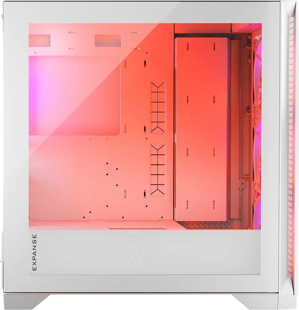 Kasë MODECOM Volcano Expanse T Apex ARGB AT-EXPANSE-TG-20-000000-0002, midi tower, 4x140mm ARGB, xhami i kalitur, USB-C, ATX/mATX/ITX, e bardhë