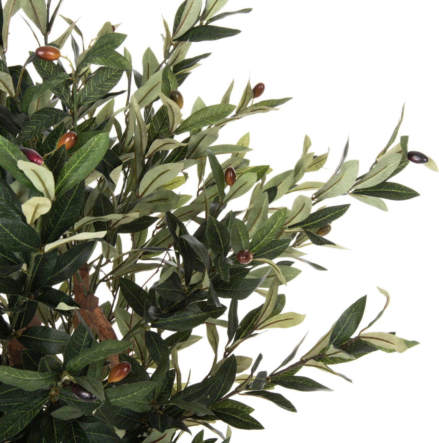 Bimë sintetike dekorative, pema e ullirit në vazo, FH4007, 96H cm