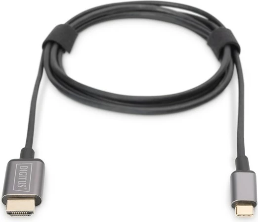 Adapter kabllo Digitus DA-70821 USB Type-C në HDMI, 1.8m, e zezë