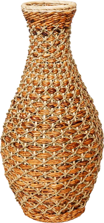 Vazo Gucre I Inart dru-ratan pe ngjyrë natyrale D30x70cm