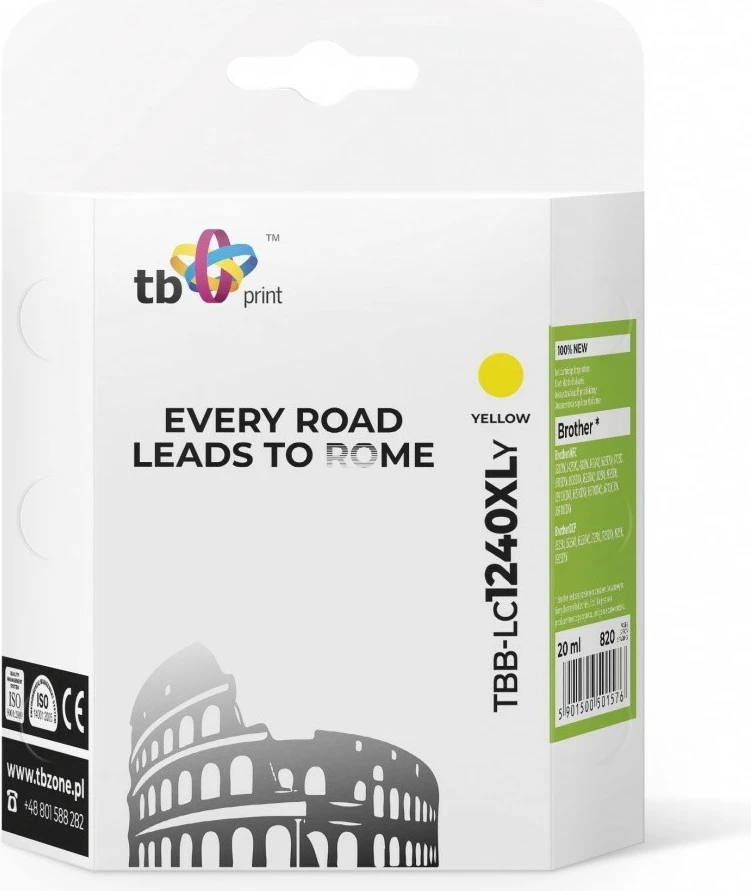 Toner TB Print TBB-LC1240XLY për Brother, Yellow, 20ml