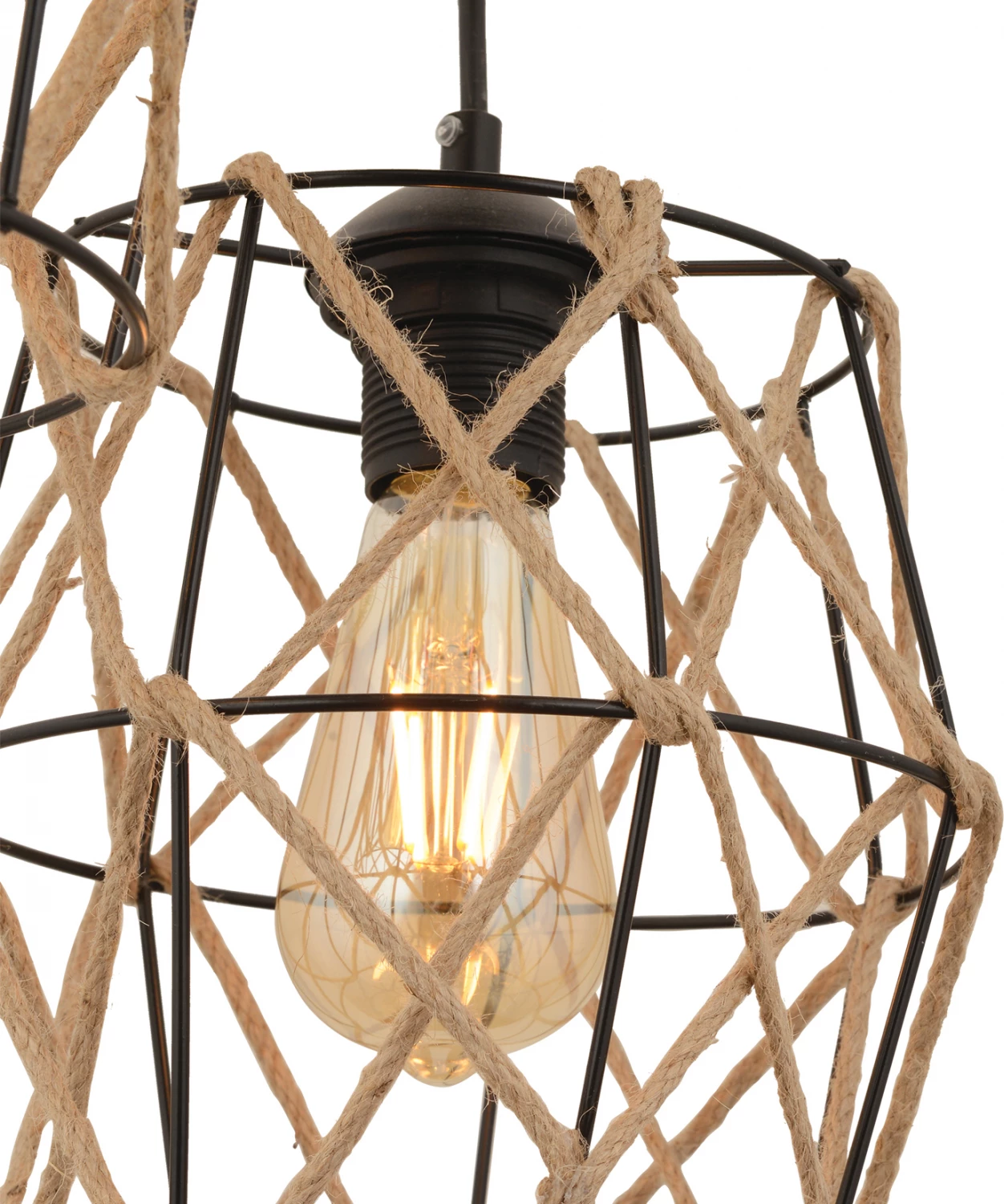 Llambë varëse 3-dritare metalike e zezë FH7430.01 40x90 cm