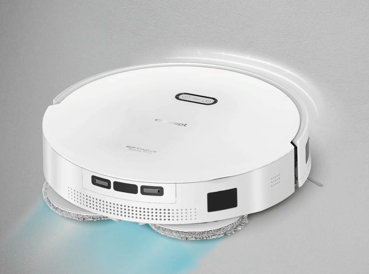 Robot fshesë-mop 2-në-1 Concept VR4050, 5000 Pa, bateri 270 min, rezervuar 300 ml, laser 3D, i bardhë