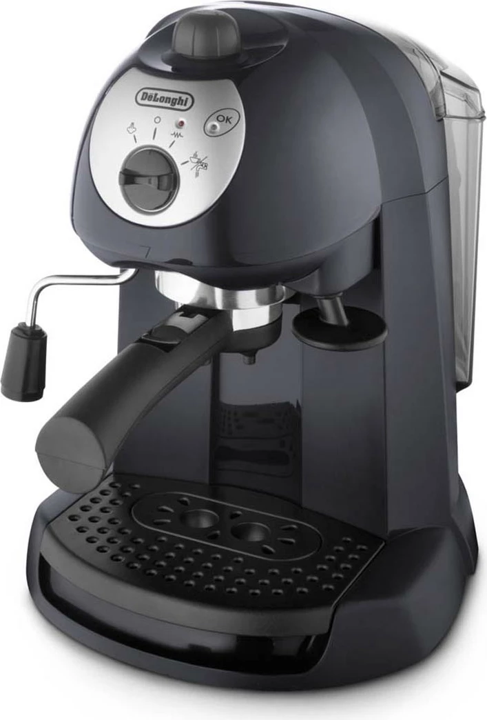 Aparat kafeje espresso me pompë, De'Longhi EC201.CD.B, 15 bar, rezervuar 1 L, 1050 W, i zi