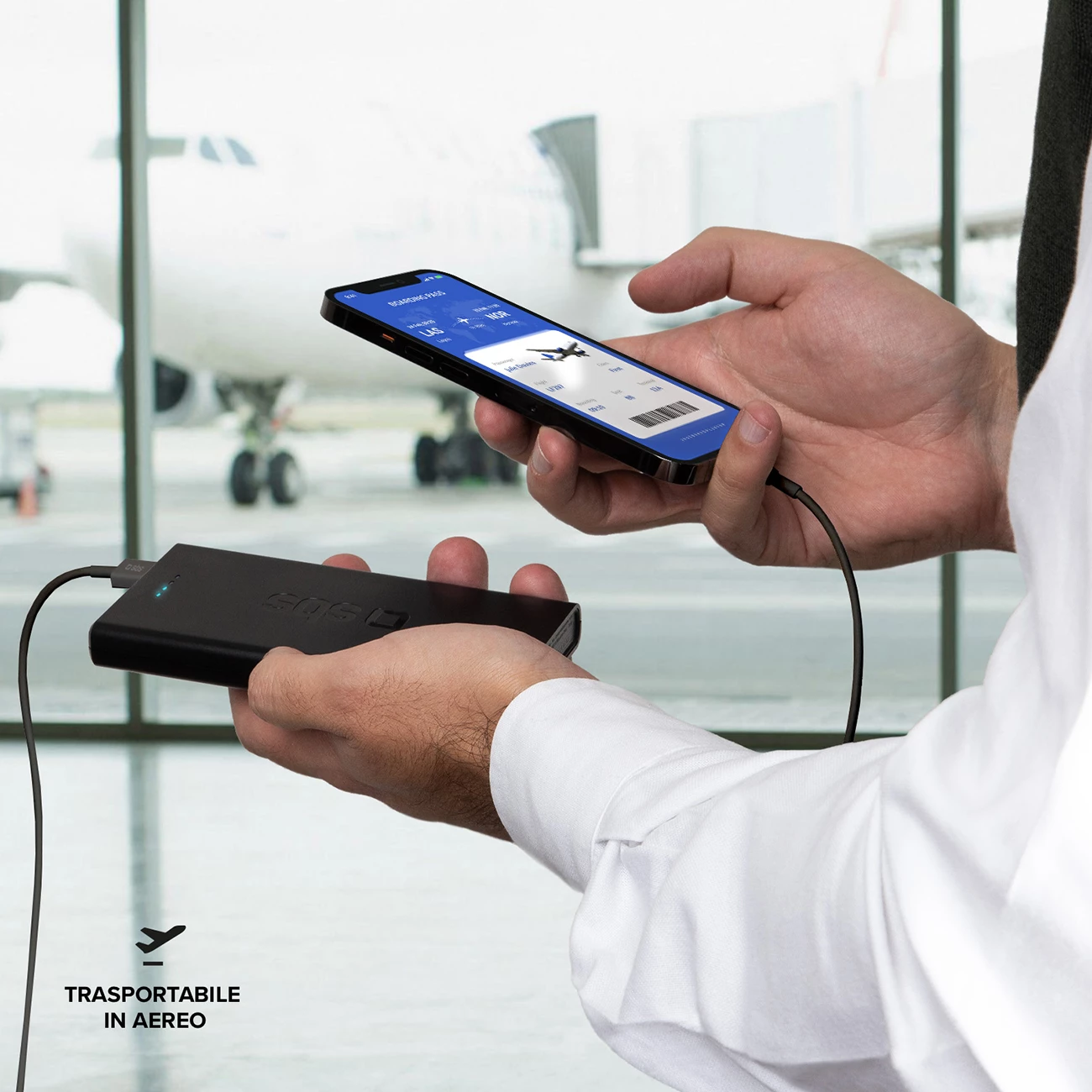 Powerbank SBS TTBB10000FASTPD20K 10000 mAh 20W, e zezë