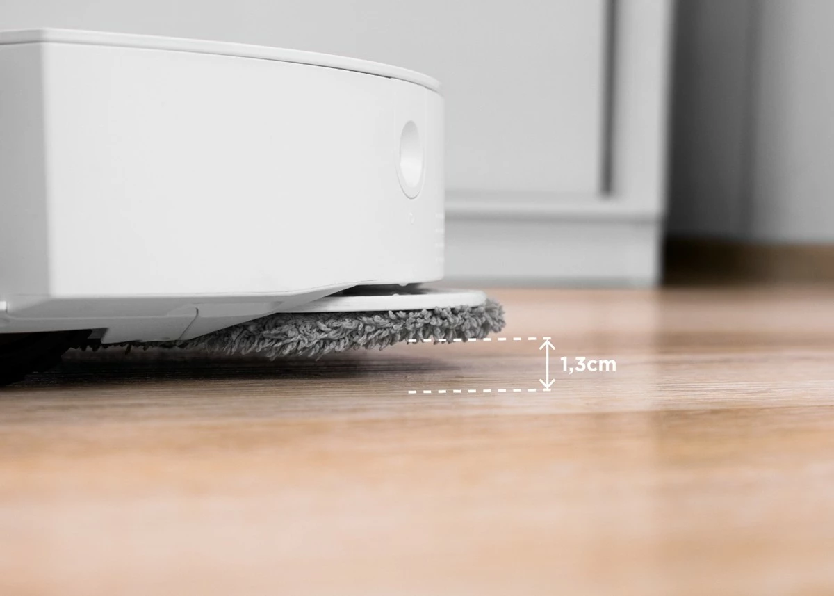 Robot fshesë-mop 2-në-1 Concept VR4050, 5000 Pa, bateri 270 min, rezervuar 300 ml, laser 3D, i bardhë