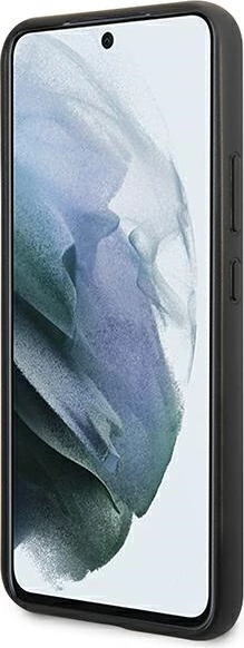 Mbështjellës Mercedes MEHCS22MPSQBK për Samsung Galaxy S22+, lëkurë, i zi