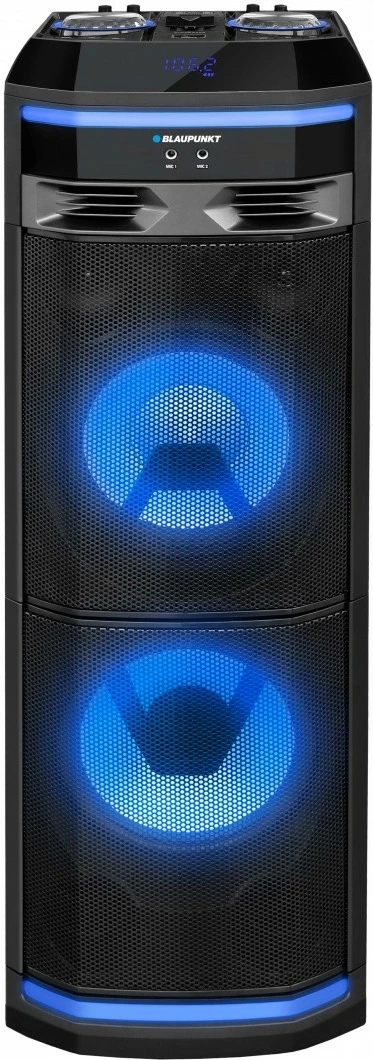 Sistem audio Blaupunkt PS11DB me Bluetooth, karaoke, 1200W, i zi, me dy mikrofonë wireless