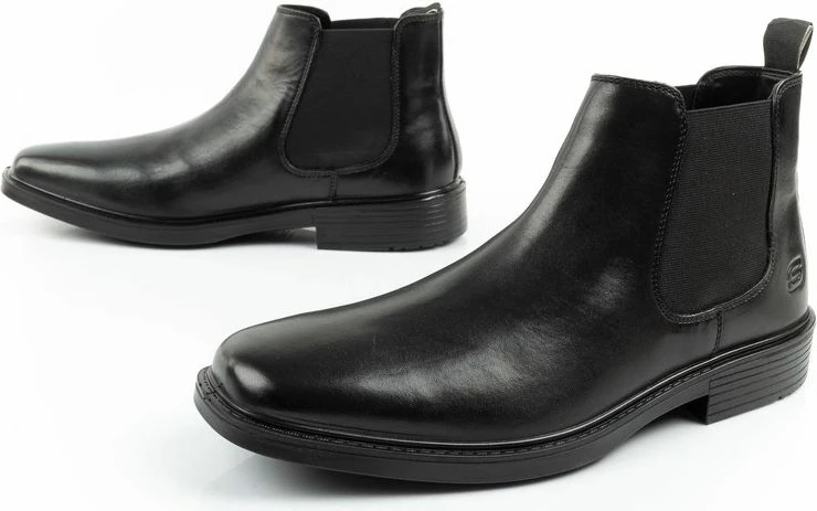 Çizme Chelsea për meshkuj Skechers, lëkurë
