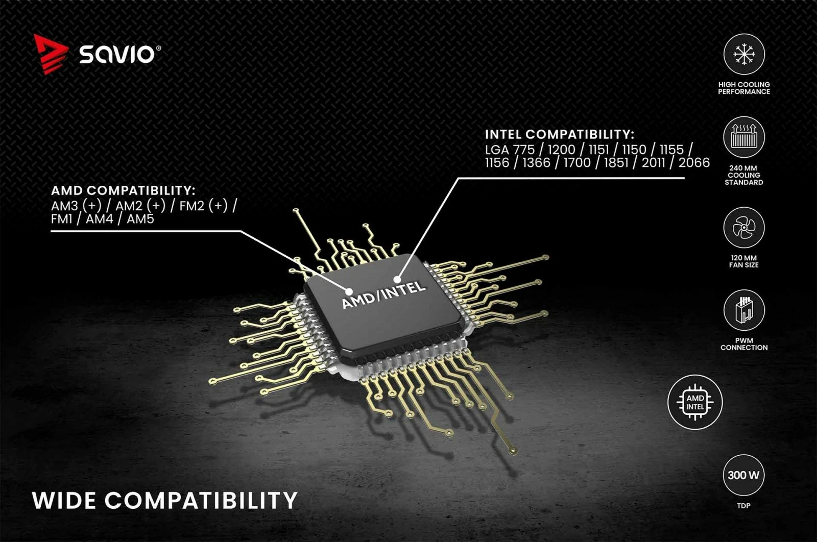 Ftohje uji për procesor, Savio NOX 360 mm, radiator 360 mm alumini, 3x 120 mm PWM, TDP 250 W, pa ndriçim