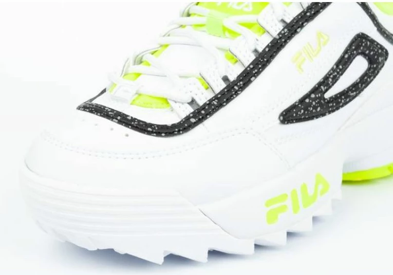 Atlete për fëmijë Fila Disruptor, të bardha me gjelbër