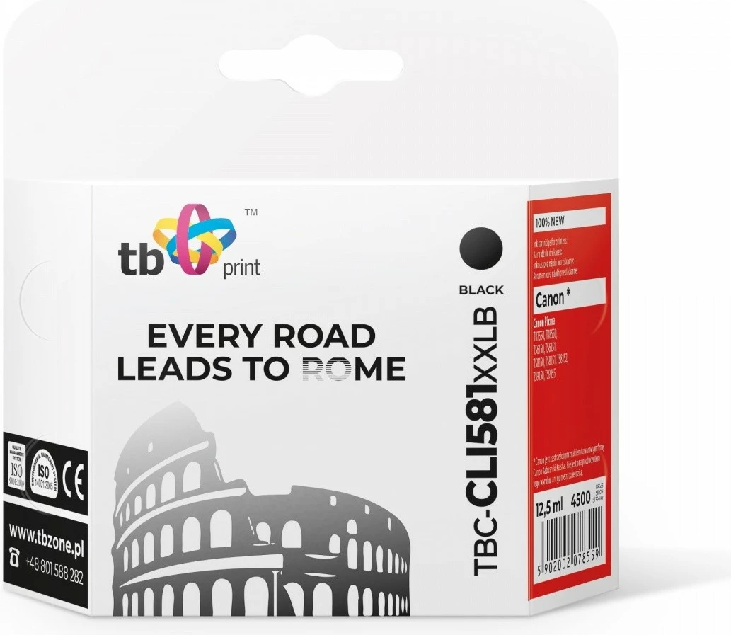 Toner TB Print TBC-CLI581XXLB për Canon Pixma, i zi