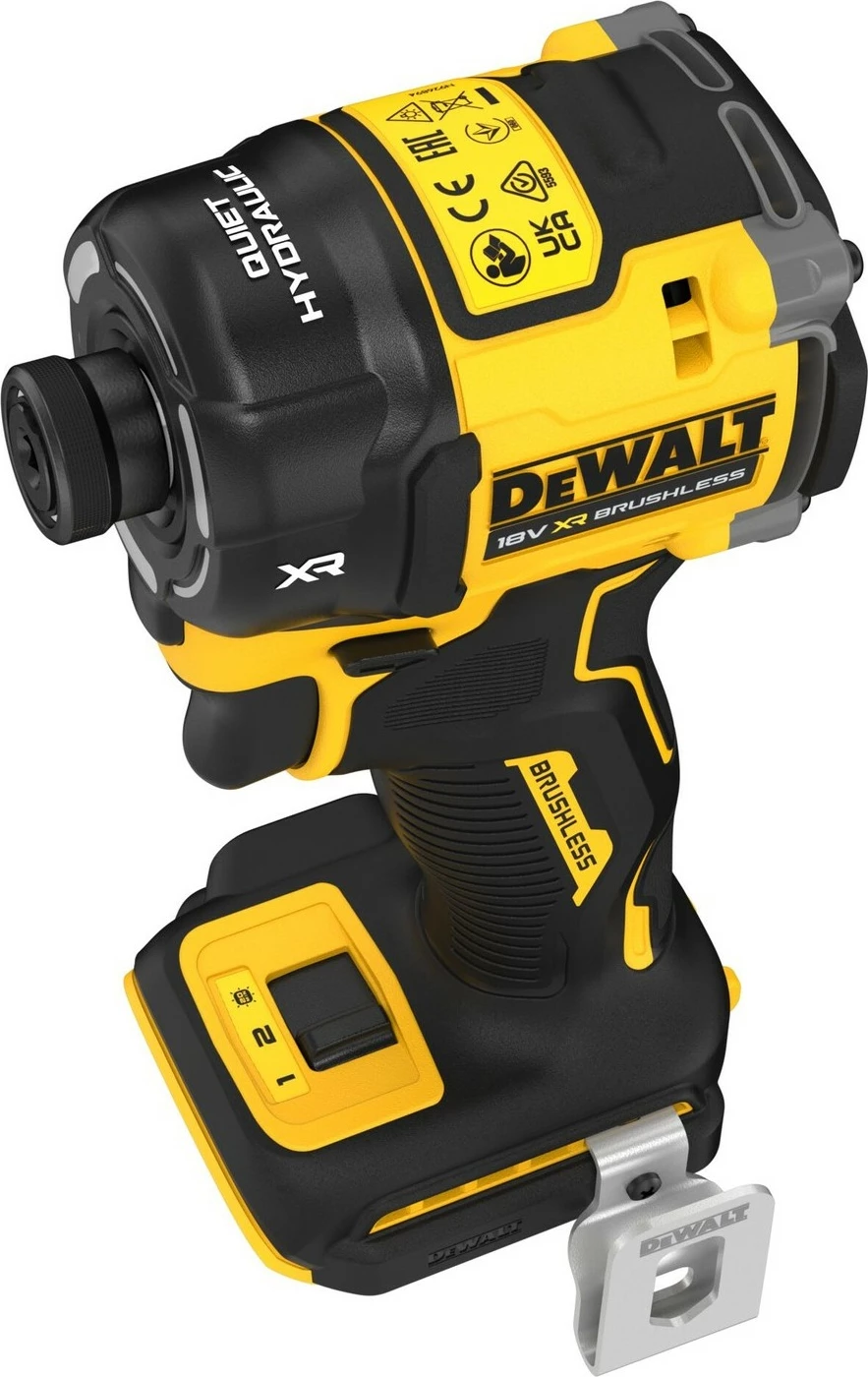 Çelës goditës DeWALT 18V, 1/4", me bateri, zi-verdhë