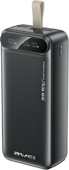 Power bank AWEI PA-12, 30000mAh, 22.5W, Ekran LED, Zi