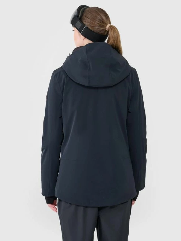 Jakne ski për femra 4F, e zezë