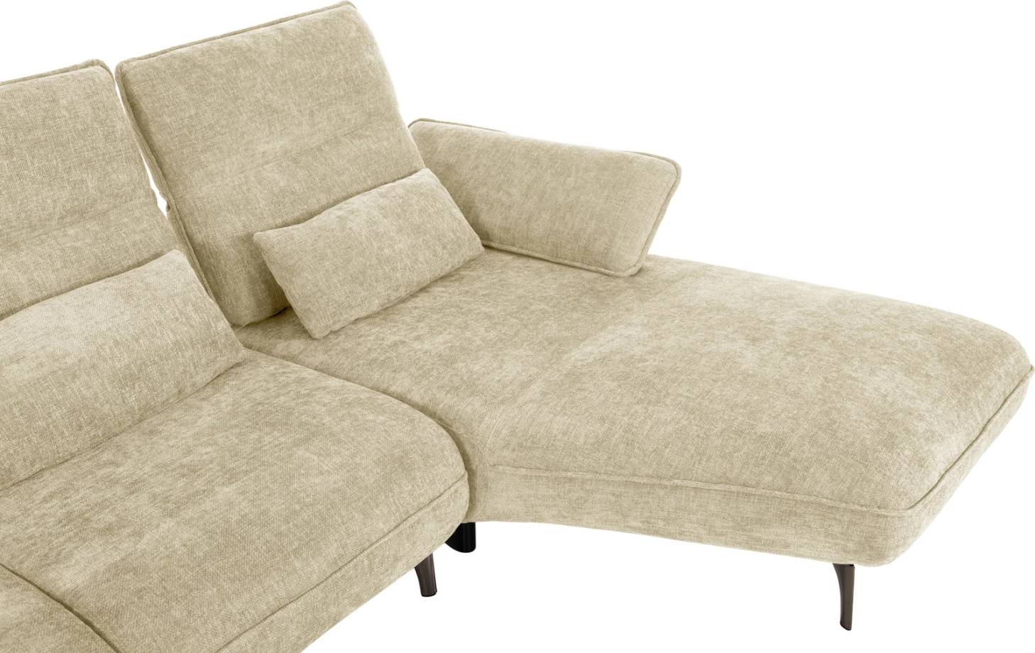 Shtrat divan këndor (djathtas) CONVERT FH3268.01R, pëlhurë ecru, 283x188x100H cm